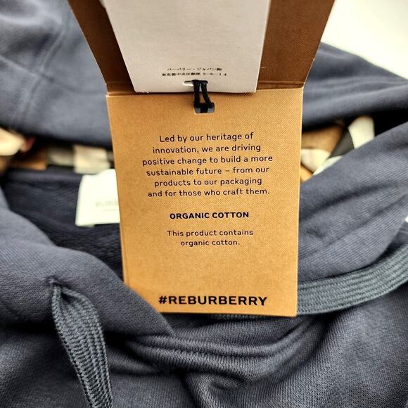 Burberry Hove Check Logo Hoodie Size XL NWT - Picture 15 of 16